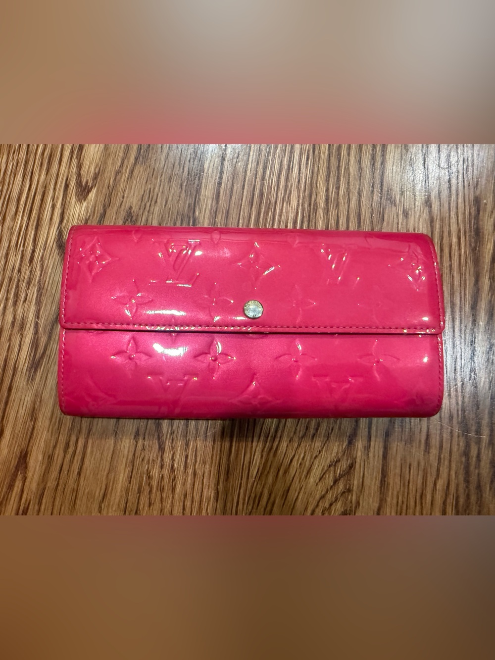 Louis Vuitton Monogram Vernis Long Wallet in Hot Pink